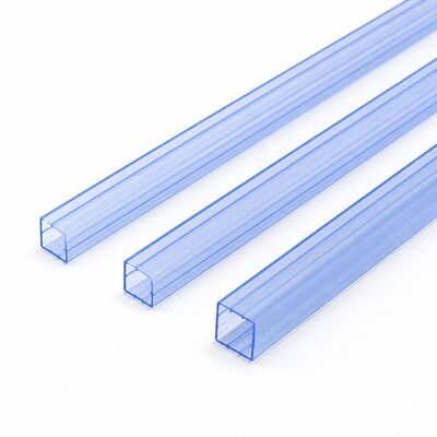 Tubos de embalaje IC cuadrados de PVC ESD transparente de tamaño personalizado para almacenamiento de componentes
