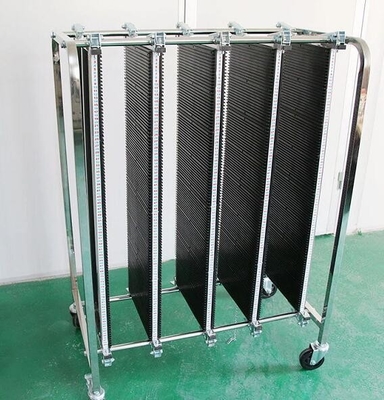 Accesorios estáticos antis de acero inoxidables, ruedas de la carretilla cuatro del almacenamiento del PWB del ESD