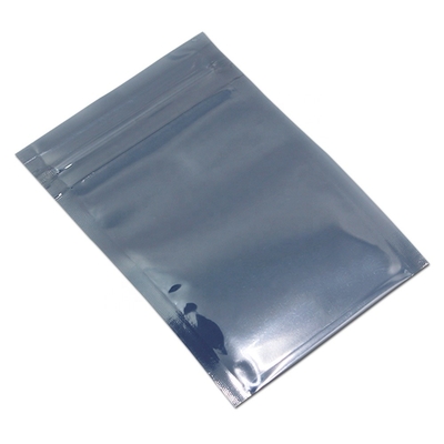 Ziplock estático anti del papel de aluminio de los bolsos del ESD del recinto limpio de tragante abierto