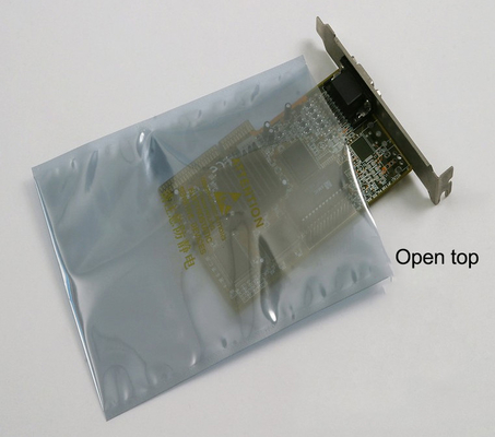 Blindaje estático laminado metálico de la bolsa de plástico del ESD del empaquetado electrónico translúcido