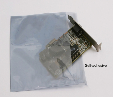 Blindaje estático laminado metálico de la bolsa de plástico del ESD del empaquetado electrónico translúcido