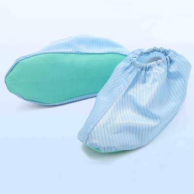 Cubierta estática anti libre de polvo del zapato, cubierta conductora limpia del zapato de la raya suave de Soled