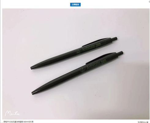 Longitud 140 mm de la pluma del ESD del sitio limpio del negro rojo y azul que cumple con la ergonomía