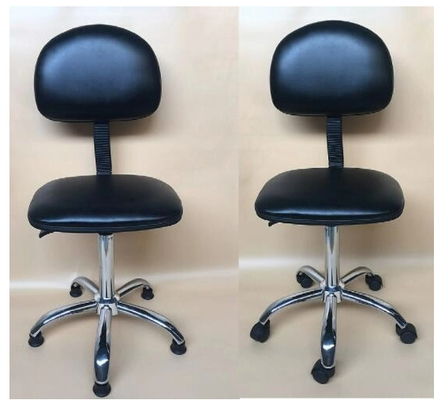 Silla de aluminio durable de alta resistencia del laboratorio del ESD con las poleas de nylon rotación de 360 grados