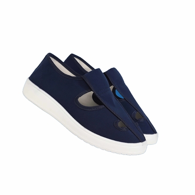 Zapatos de trabajo transpirables estáticos antis de la lona de la PU con la parte inferior suave cómoda