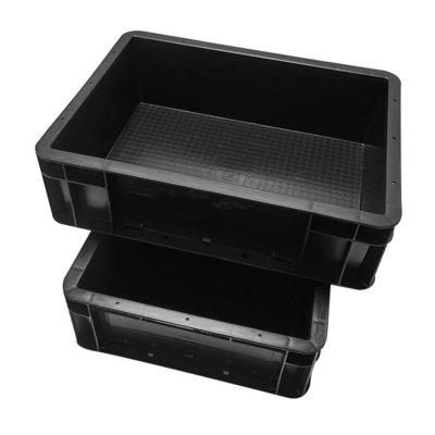 Envases de plástico ESD de 130 mm de profundidad para soluciones de embalaje de tamaño interno 215x140x110 mm
