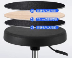 Silla de sala limpia ESD Excelencia ergonómica para una comodidad y un soporte óptimos