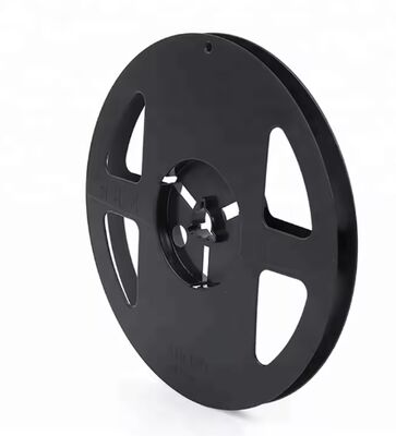 Bobina de embalaje de tira de luz flexible LED SMD de 7 pulgadas negra, compatible con cintas transportadoras de 8 mm