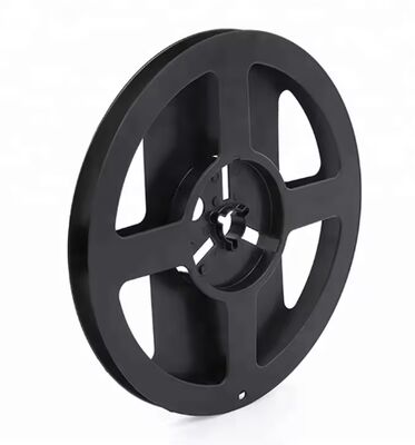 Bobina de embalaje de tira de luz flexible LED SMD de 7 pulgadas negra, compatible con cintas transportadoras de 8 mm