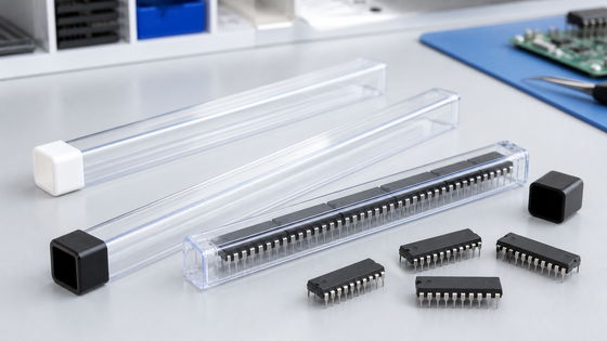 Tubo IC antiestático de PVC suave transparente para embalaje de chip DIP