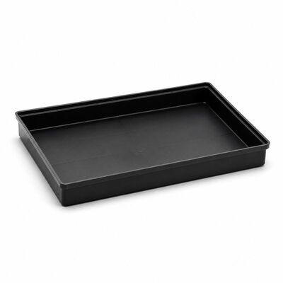 Bandeja conductora ESD de PP negro 345x225x60 mm para manipulación y embalaje de PCB