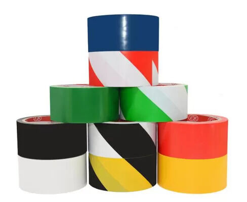 Clean Room ESD Products Ground Warning Esd PVC Floor Marking Tape Yellow Black