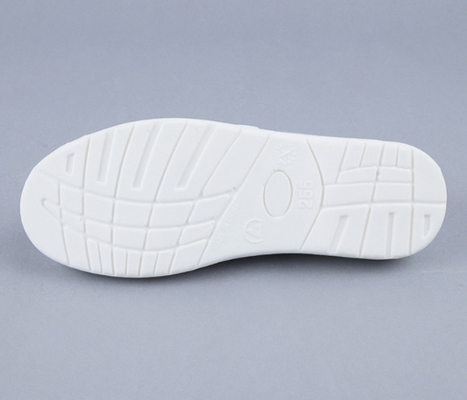 Zapatos respirables de la PU esd del solo velcro neto blanco 220m m