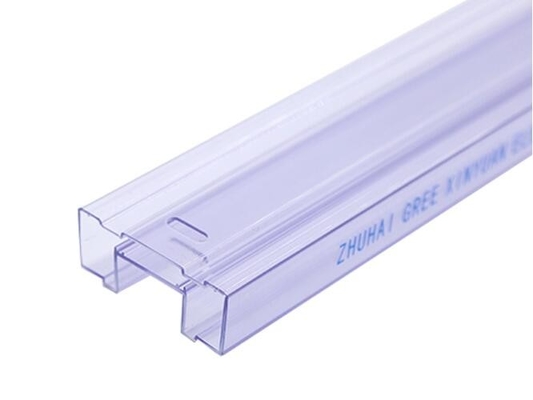 Tubo del ESD del cuadrado, parásitos atmosféricos antis de empaquetado del tubo del Pvc del módulo de fuente de alimentación