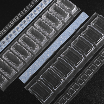 Cinta y carrete plásticos de Smt del ABS para el transformador del fusible del condensador del resistor de IC
