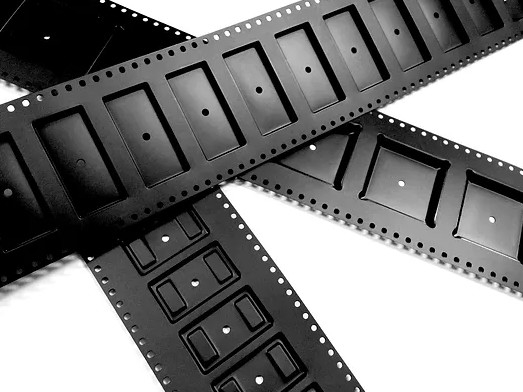 Cinta del portador de Smd del negro de ACE DELIXIN con el material estático anti de la cubierta