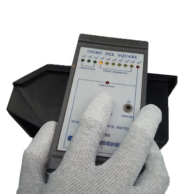Bandejas plásticas conductoras del ESD, material estático anti de los PP de la caja del envase de 10E4-109 Esd