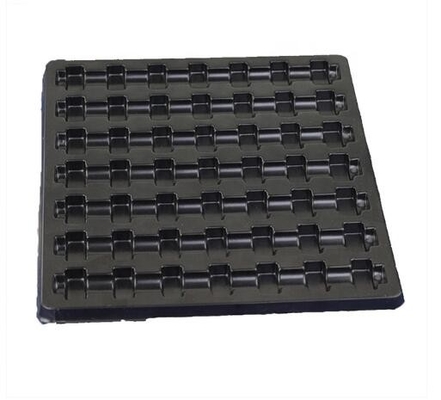 Caja de empaquetado de la ampolla negra, bandejas del Esd para el gusto conductor del PWB no