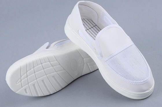 zapato estático anti del recinto limpio respirable de los lados de la PU tres de 220m m