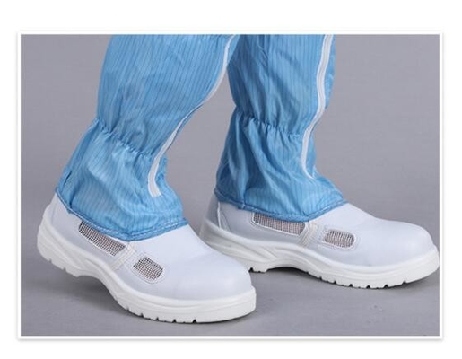 Únicos zapatos de seguridad disipantes estáticos a prueba de polvo azules del Pvc   Material de la PU