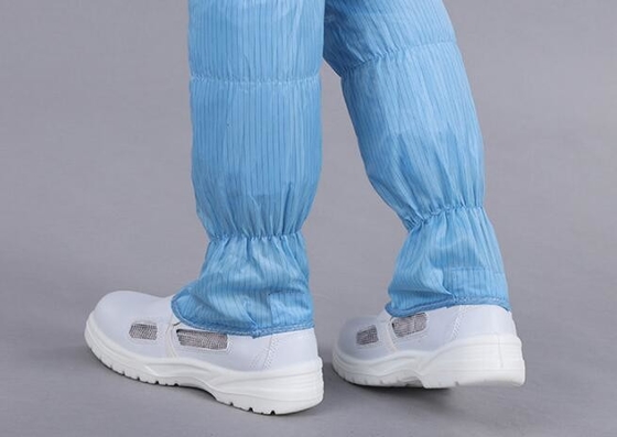 Únicos zapatos de seguridad disipantes estáticos a prueba de polvo azules del Pvc   Material de la PU