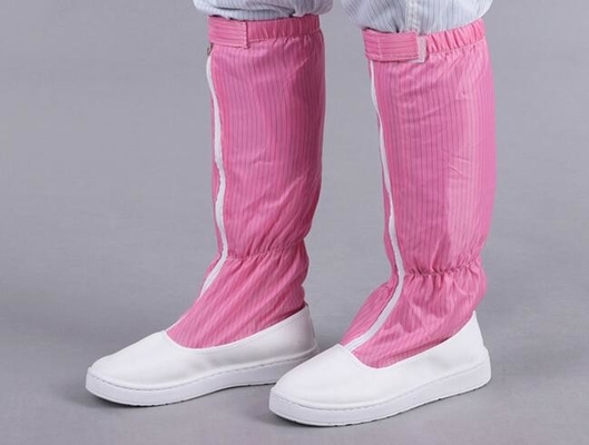 Zapatos de seguridad del recinto limpio de la suela de cuero del SPU libres de polvo para el funcionamiento