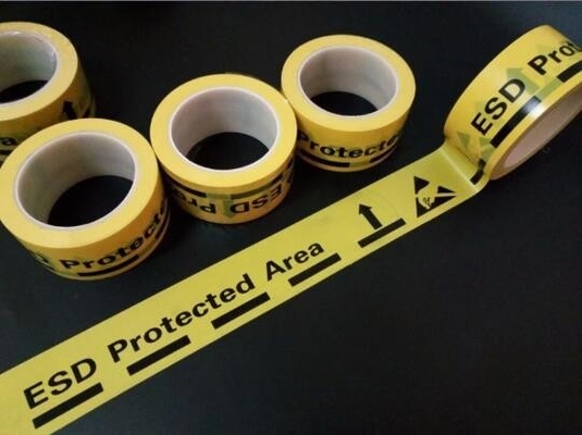 Prenda impermeable de marcado subterráneo de la cinta de la seguridad de la cinta amonestadora del piso adhesivo del PVC ESD