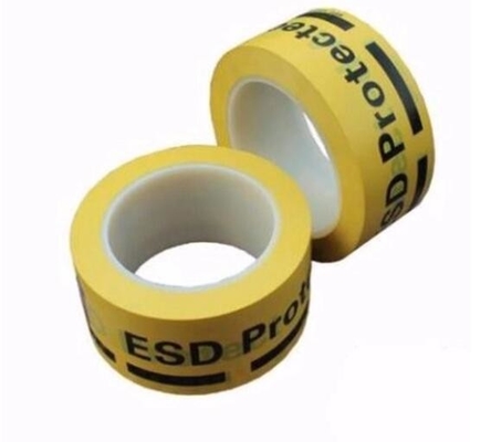 Prenda impermeable de marcado subterráneo de la cinta de la seguridad de la cinta amonestadora del piso adhesivo del PVC ESD