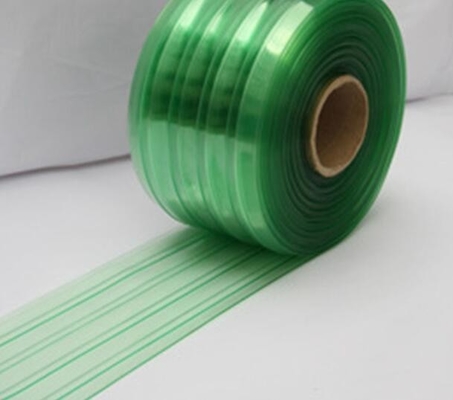 Cortinas de puerta antiestáticas verdes de tira del vinilo del Pvc ESD para la industria/el recinto limpio