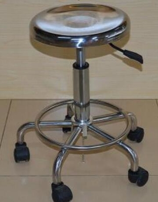 Gama ergonómica de acero inoxidable de la elevación de la silla 560-820m m del taburete del ESD