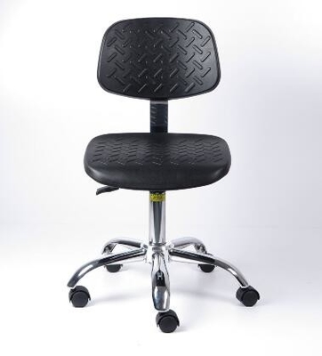 Silla ergonómica de cuero del laboratorio de la silla 400*400m m del taburete de la PU ESD de BIFMA