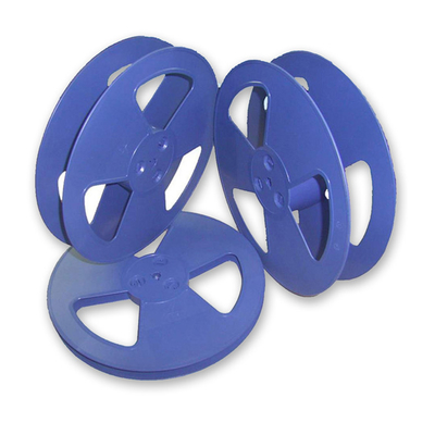 carrete de cable plástico de 24m m, carretes de alambre vacíos azules para el embalaje del resistor de SMD