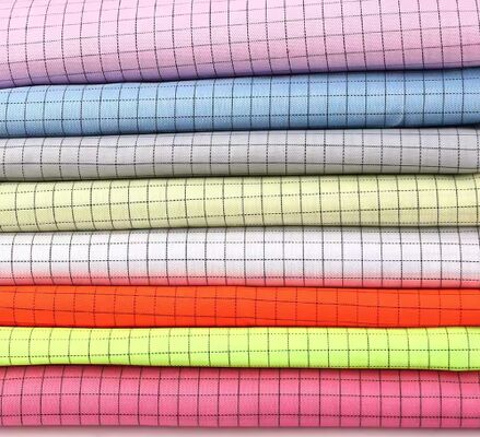 Tejido ESD a prueba de polvo para salas limpias, tejido de sarga, antiestático y transpirable, suministrado en rollos de 150m.