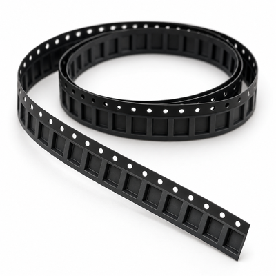 Cintas portantes SMD en relieve negro