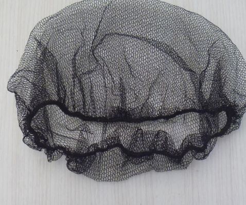 Gorro de red de nailon desechable para el cabello - 21 pulgadas, transpirable, para sala limpia, laboratorio y servicio de alimentos (Negro/Blanco/Azul)