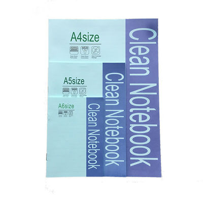 El PVC cubre el cuaderno espiral 50 del recinto limpio sin pelusa de las páginas A5